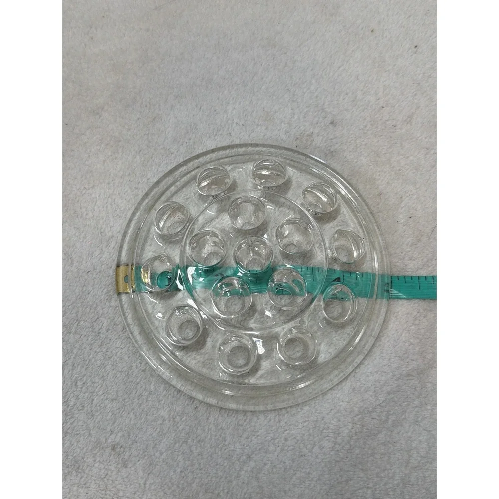 Flower Frog Clear Vintage 16 Hole Glass Floral Arranger 5